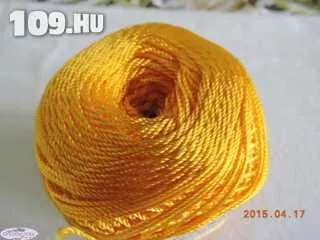 Hímzőfonal selyem világos sárga 50 gr